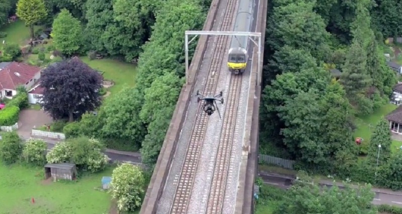 Railways aerial photography
